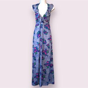 LIBERTY HOUSE Sa-Ne Vintage Hawaiian Maxi Dress
